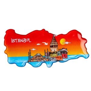 Istanbul Themed Türkiye Map Magnet MGT105-IST
