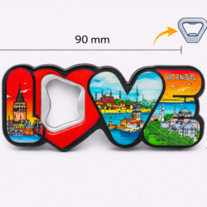 Istanbul Themed UV Love Bottle Opener Magnet PUB18-IST